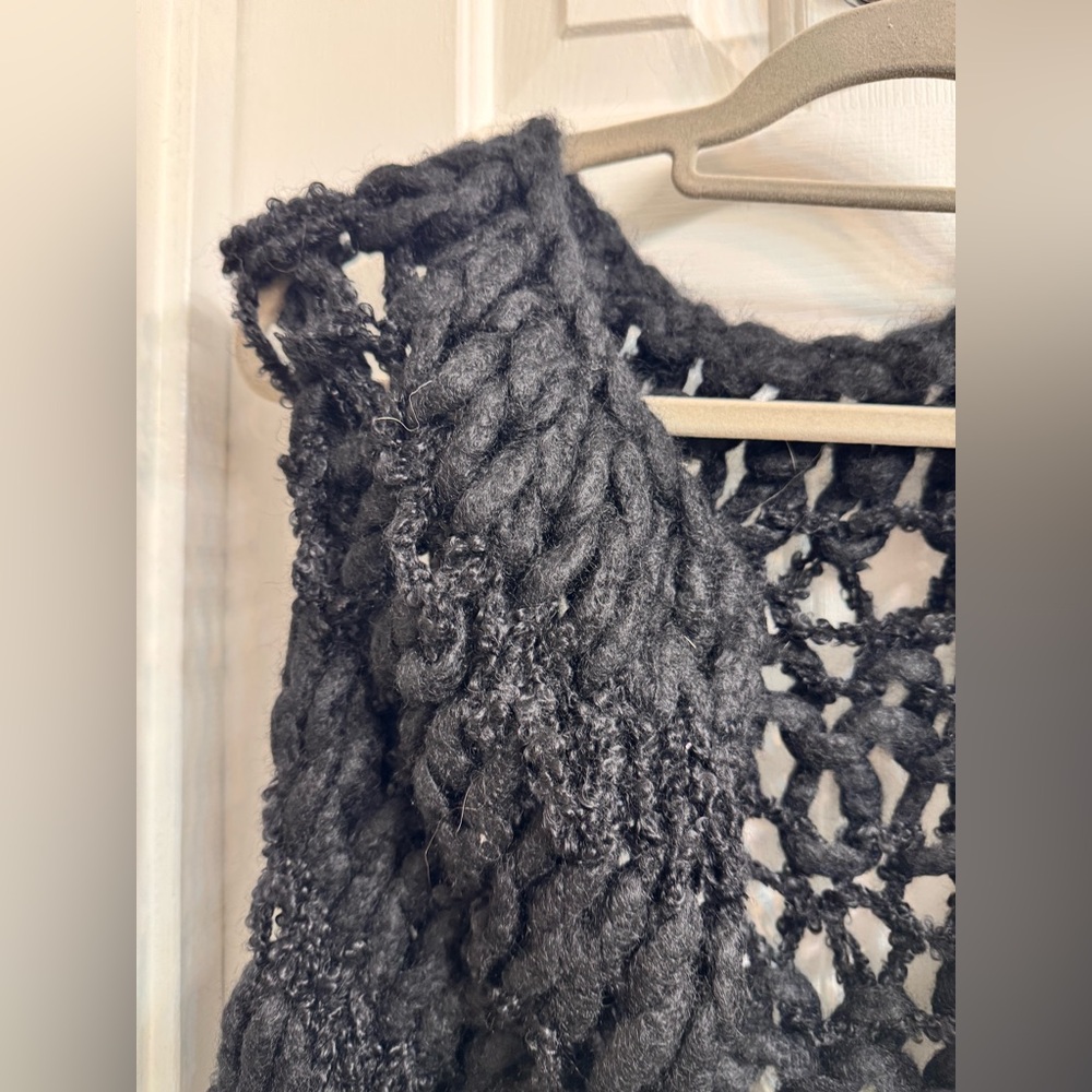 AVIU Long Knitted Vest in Mohair, Wool and Cashmere, Size 42, New with Tags! - Picture 7 of 16